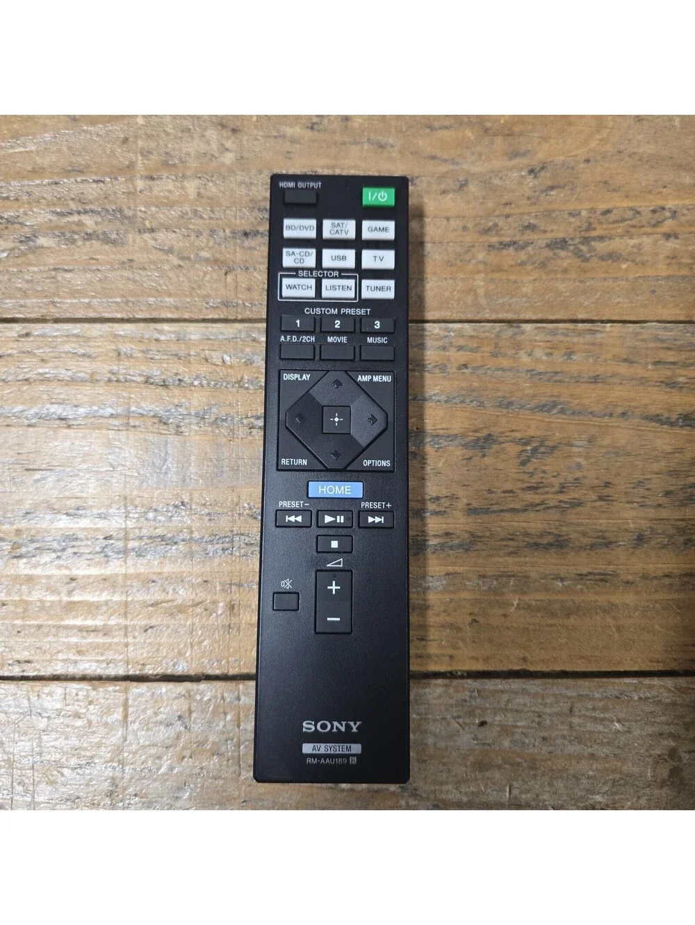 ORIGINAL SONY RM-AAU189 AV SYSTEM REMOTE CONTROL + Batteries